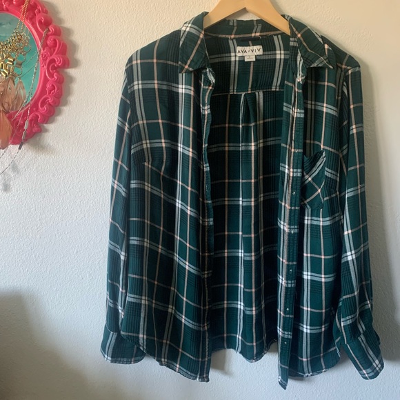 Plaid Button Up - Picture 4 of 6